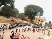 Học sinh các khối tham gia kéo co